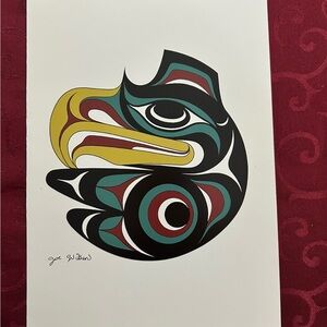 “Small Eagle” Art Print by Joe Wilson Coast Salish